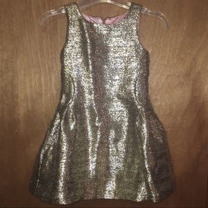 Gold party dress